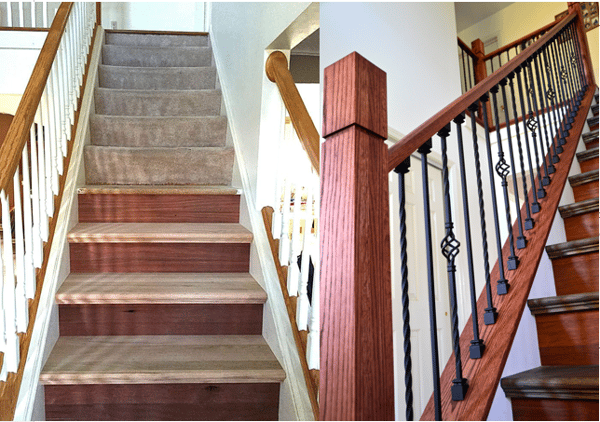 StairSuppliesTM Iron Balusters Before and After Project 244