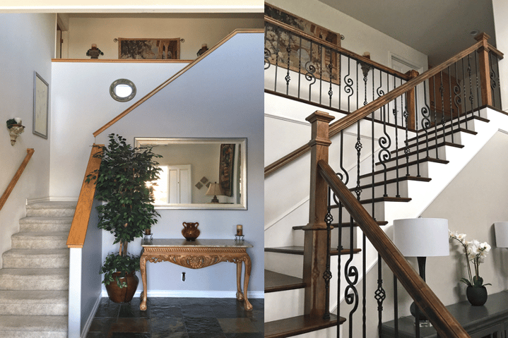 StairSuppliesTM Iron Balusters Before and After Project 242